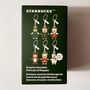 (SHIPS SAMEDAY) 2x Starbucks 2025  Bearista Cup Collectible Lid Stopper